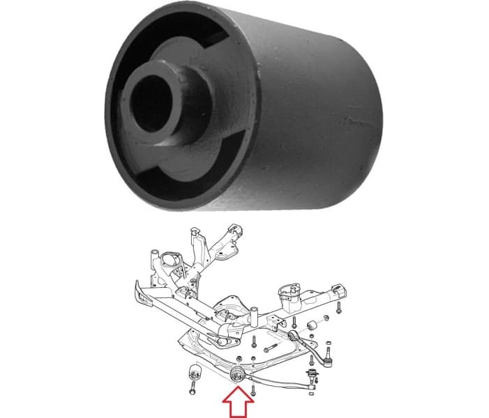 Silentblock front axle 00082664