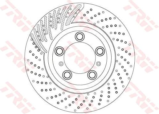 Brake Disc TRW SINGLE DF6821S