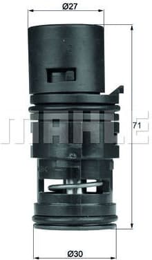 Thermostat, oil cooling BEHR TO780