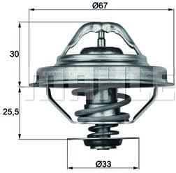 Thermostat, coolant BEHR TX2888D