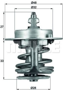 Thermostat, coolant BEHR TX6388