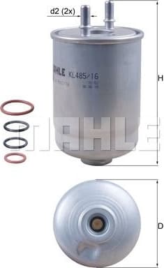 Fuel Filter KL485/16D