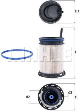 Filter diesel fuel KX494D