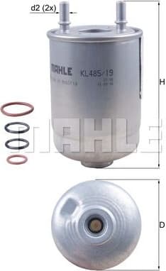 Fuel Filter KL485/19D