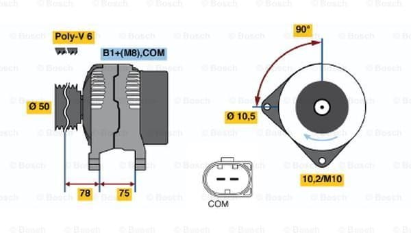 Alternator 0986047400