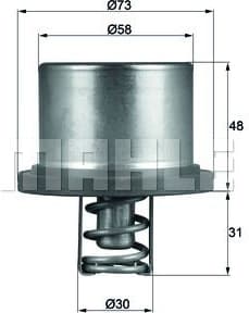 Thermostat, coolant BEHR THD289