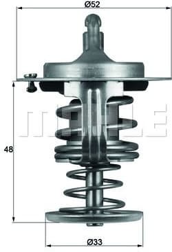 Thermostat, coolant BEHR TX8280D