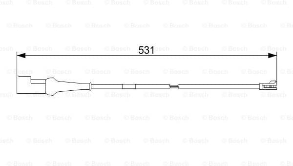 Warning Contact, brake pad wear 1987473574 - image 5