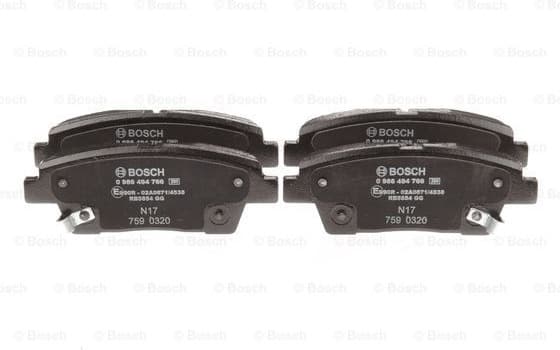 Brake Pad Set, disc brake 0986494766