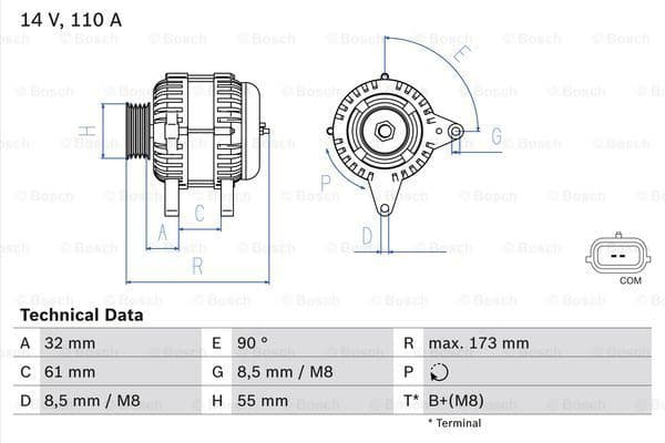 Alternator 0986083980