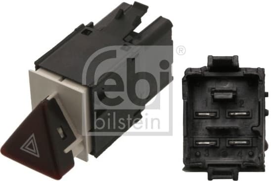 Hazard Warning Light Switch febi Plus 38646