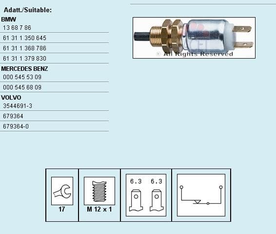 Switch STOP light 7.1014