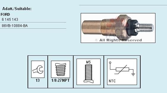 Sensor water temperature 7.3124