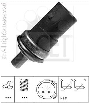 Sensor, coolant temperature Made in Italy - OE Equivalent 7.3258