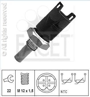 Sensor, coolant temperature Made in Italy - OE Equivalent 7.3274