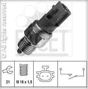 Switch, reverse light Made in Italy - OE Equivalent 7.6231