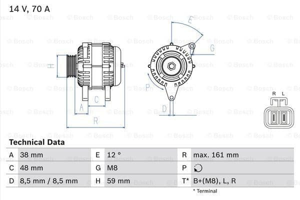 Alternator 0986049570