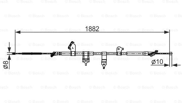 Cable Pull, parking brake 1 987 482 567