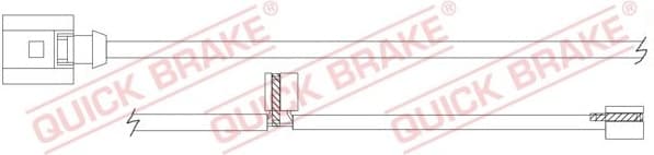 Brake pad wear indicator WS0393A