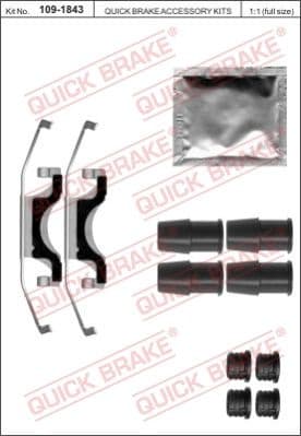 Accessory Kit, disc brake pad 109-1843
