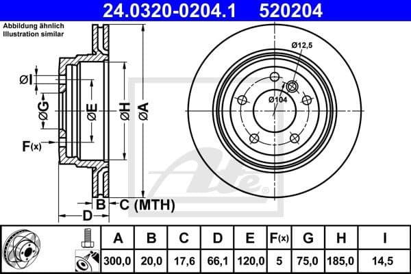 Brake Disc PowerDisc 24.0320-0204.1