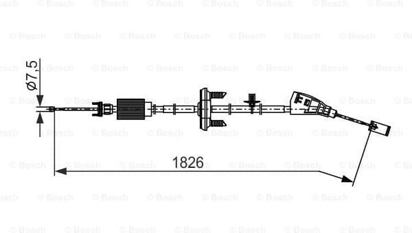 Cable Pull, parking brake 1 987 482 795