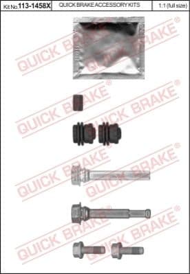Guide Sleeve Kit, brake caliper 113-1458X