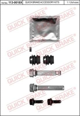 Guide Sleeve Kit, brake caliper 113-0018X
