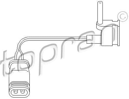 Warning Contact, brake pad wear 401 202