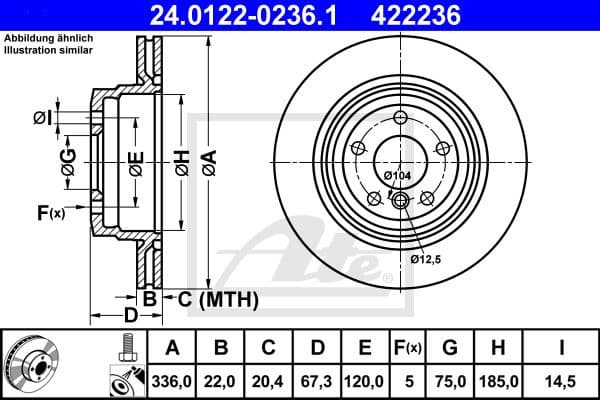 Brake Disc 24.0122-0236.1