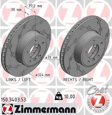 Brake Disc BLACK Z 150.3403.53