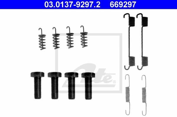 Accessory Kit, parking brake shoes 03.0137-9297.2
