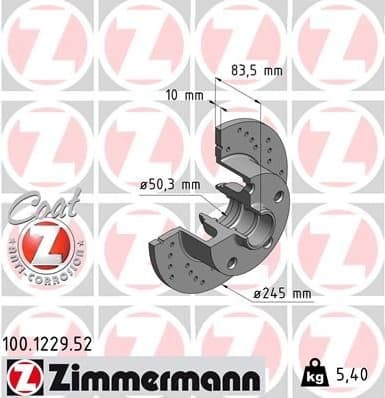 Brake Disc SPORT BRAKE DISC Z 100.1229.52
