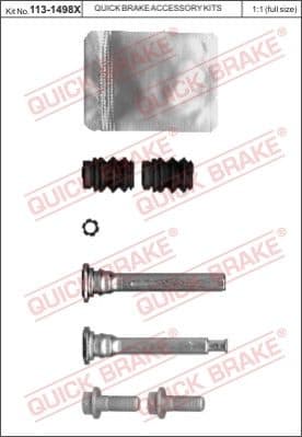 Guide Sleeve Kit, brake caliper 113-1498X