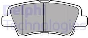 Brake Pad Set, disc brake LP3309