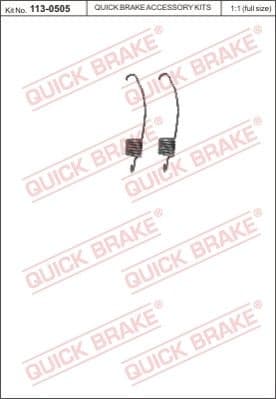 Repair Kit, parking brake lever (brake caliper) 113-0505