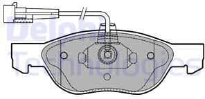 Brake Pad Set, disc brake LP1413