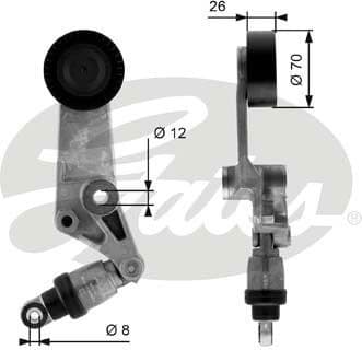 Belt Tensioner, V-ribbed belt DriveAlign™ T38286