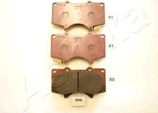 Brake Pad Set, disc brake 50-02-205