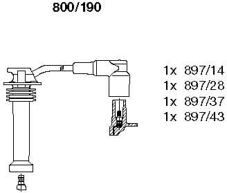 Ignition Cable Kit 800/190