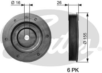 Belt Pulley, crankshaft DriveAlign™ TVD1020