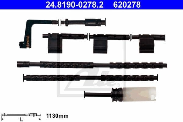 Warning Contact, brake pad wear 24.8190-0278.2