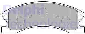 Brake Pad Set, disc brake LP1906