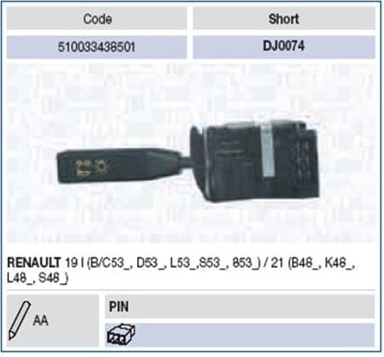 Steering Column Switch 510033438501