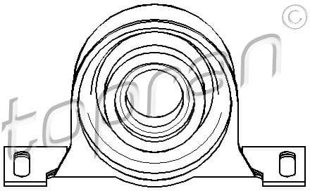 Suspension, propshaft 500 014