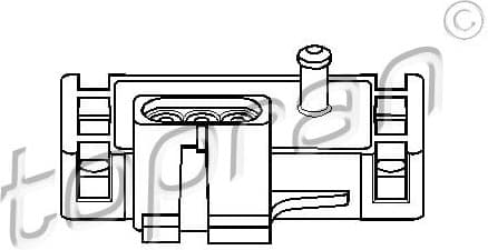 Sensor, intake manifold pressure 206 952 - image 2