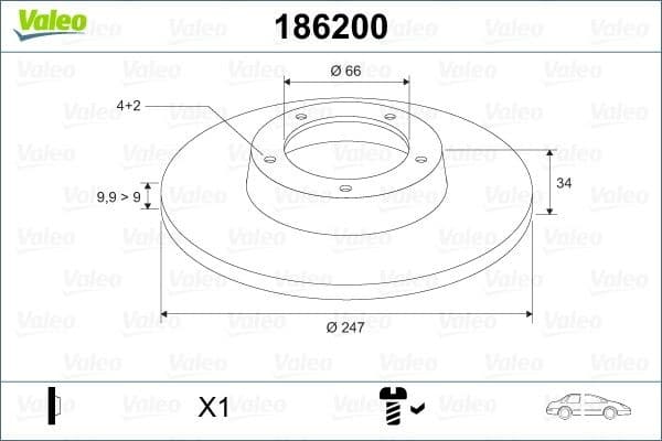 Brake Disc 186200