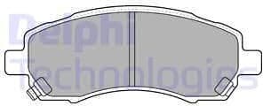 Brake Pad Set, disc brake LP1545