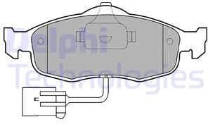 Brake Pad Set, disc brake LP781