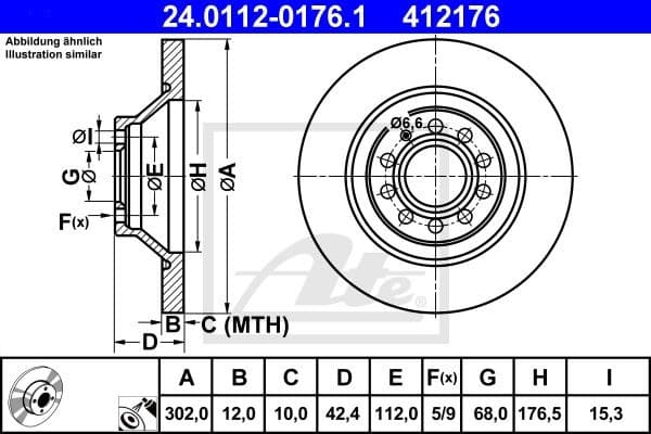 Brake Disc 24.0112-0176.1